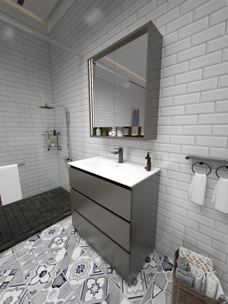 Colección Ballota - Mueble Serena - Color Marrón topo