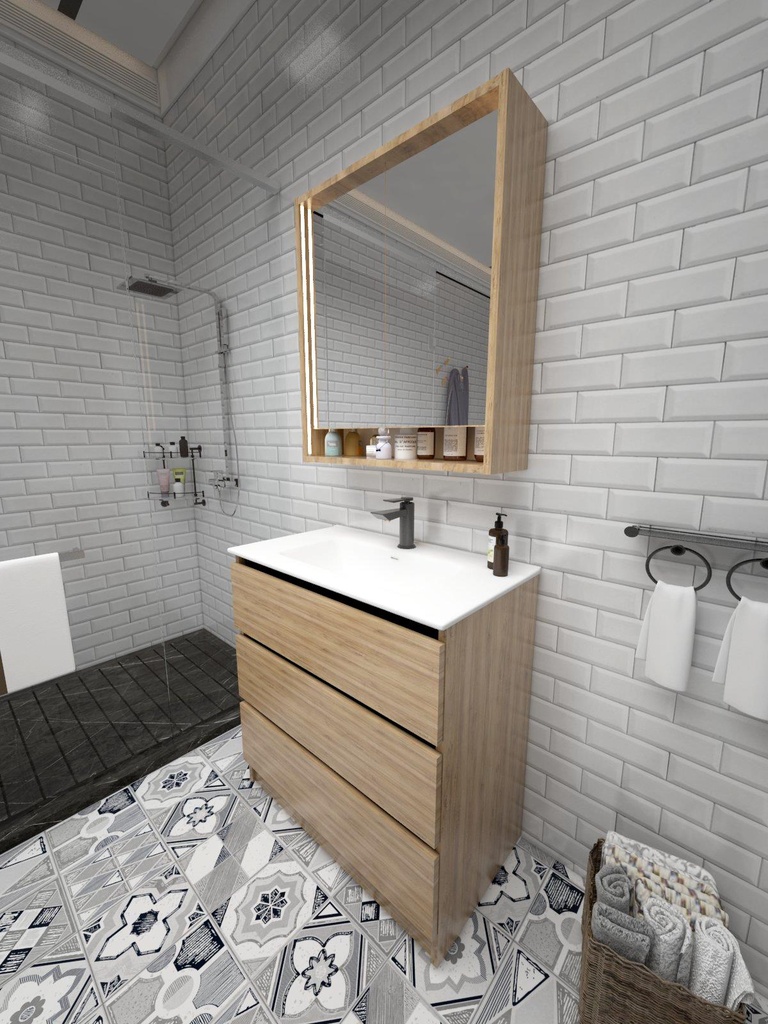 Colección Ballota - Mueble Serena - Color Nogal del Pacifico Natural