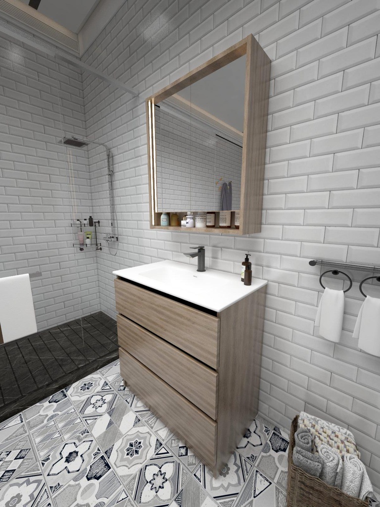 Colección Ballota - Mueble Serena - Color Roble Nebraska