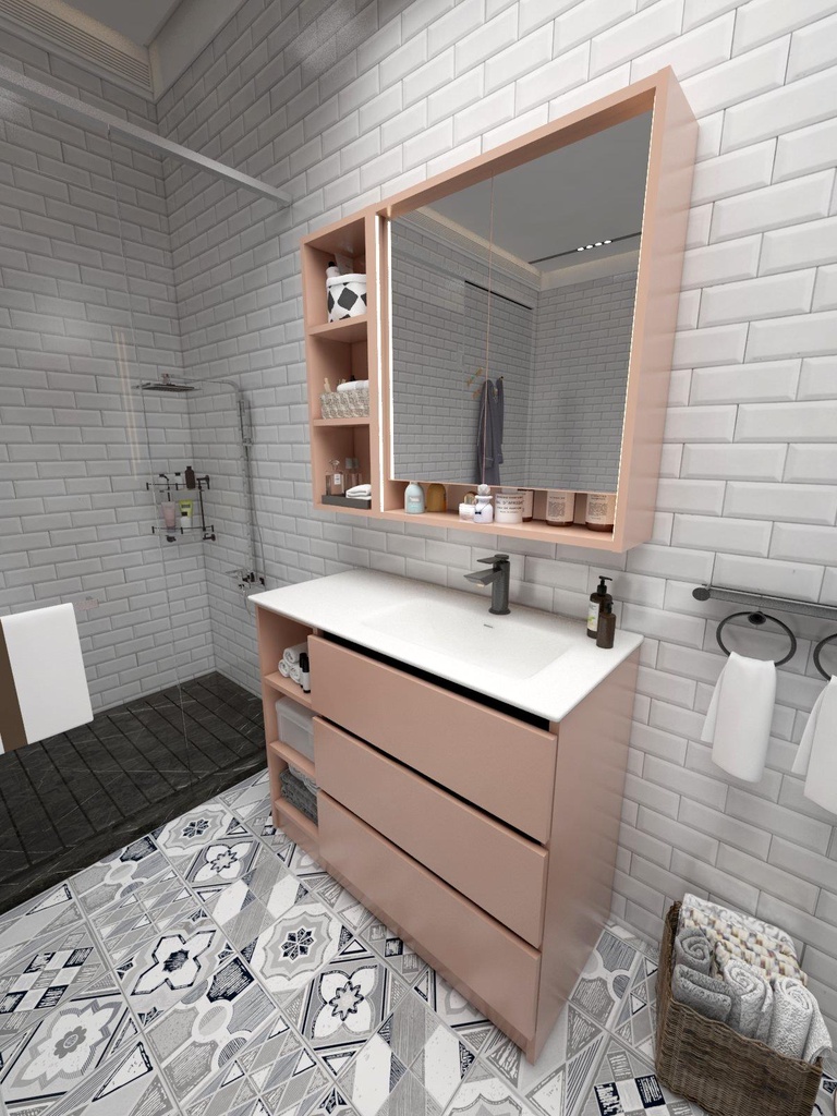 Colección Ballota - Mueble Luzia - Color Albaricoque Desnudo