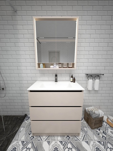 Colección Ballota - Mueble Serena - Color Gris Cachemira